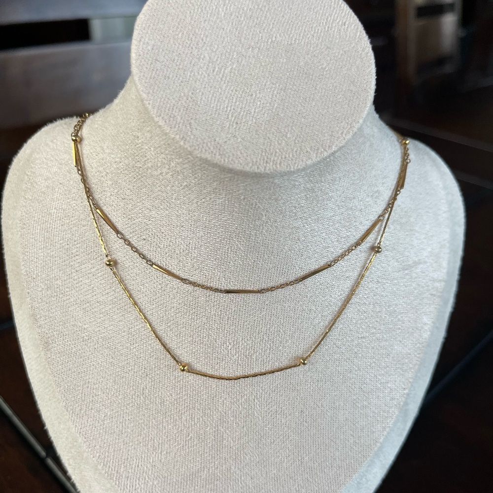 SOLD. Vintage Signed Monet Layering Necklaces